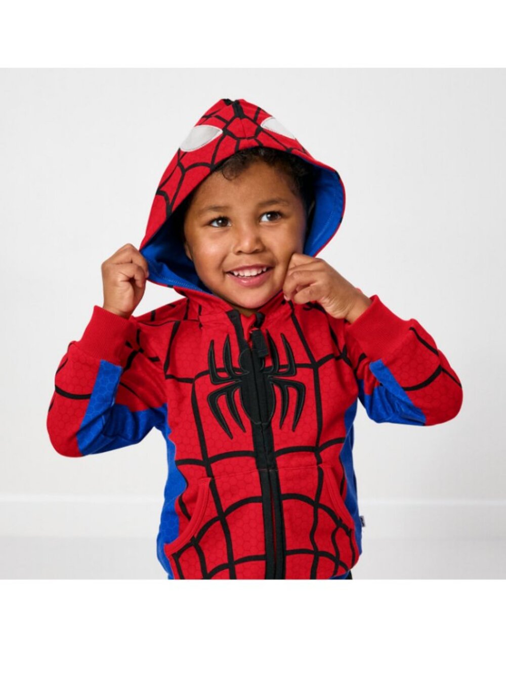 NWT Little Sleepies Marvel Spider-Man Spiderman Zip Hoodie - Size 6